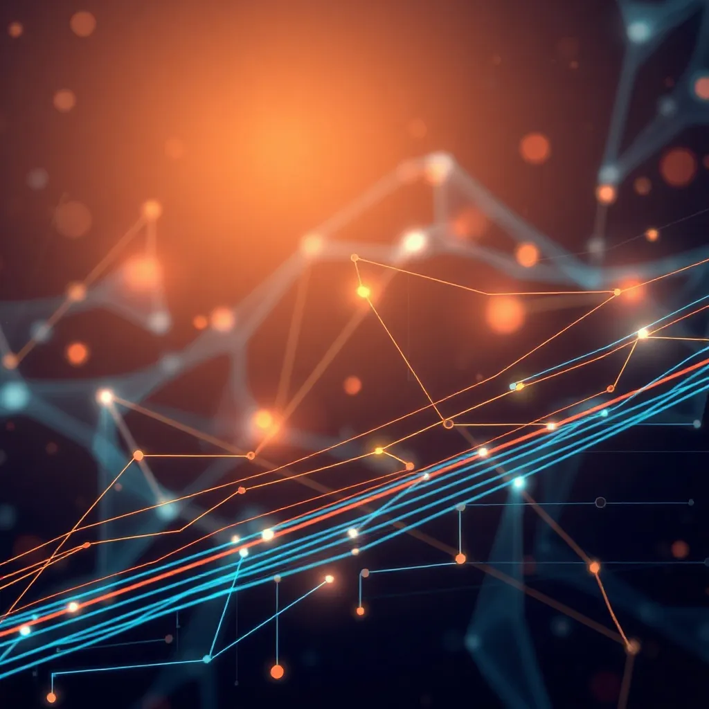 Abstract high-tech background with clean lines and geometric